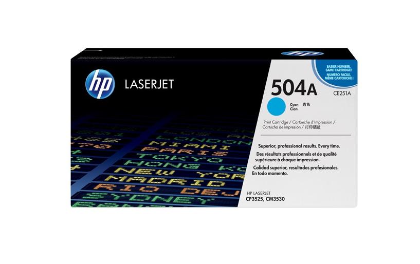 HP Toner 504A - Cyan (CE251A)