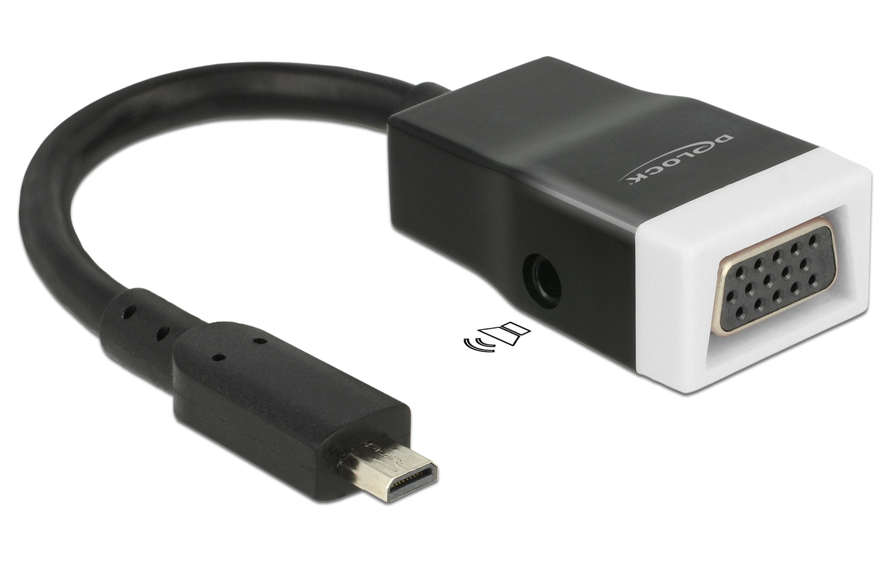Monitorkonverter Micro-D HDMI zu VGA+Audio