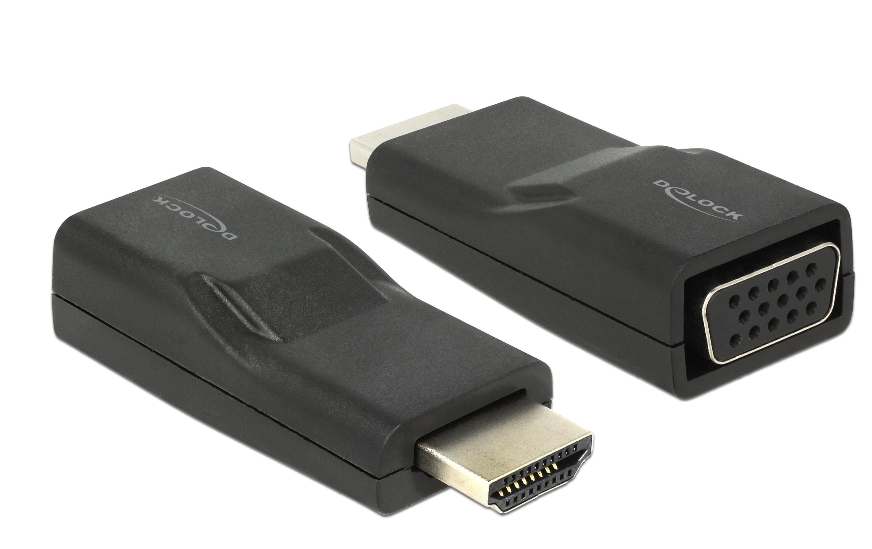 Monitoradapter HDMI-A zu VGA-Bu schwarz