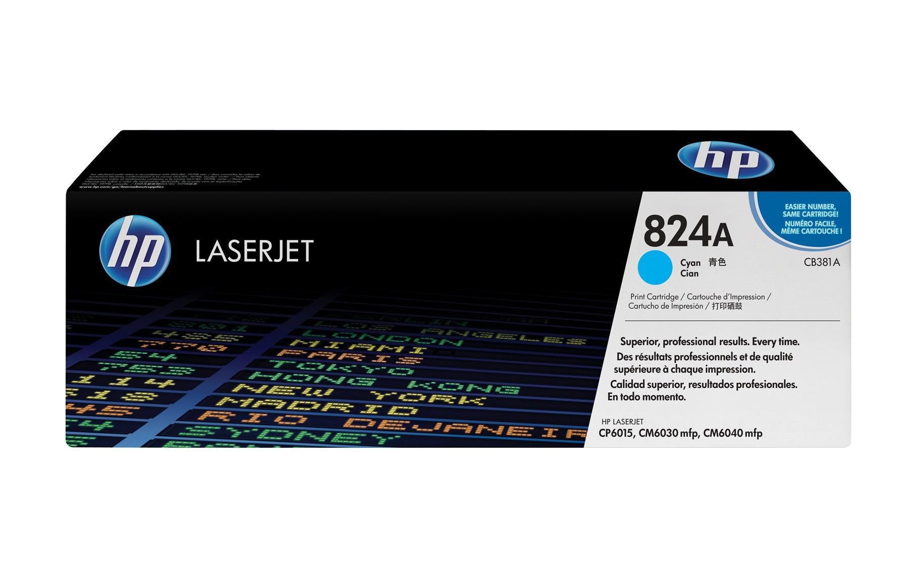 HP Toner 824A - Cyan (CB381A)
