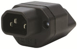 Umwandlungsstecker IEC320 auf T13, sw