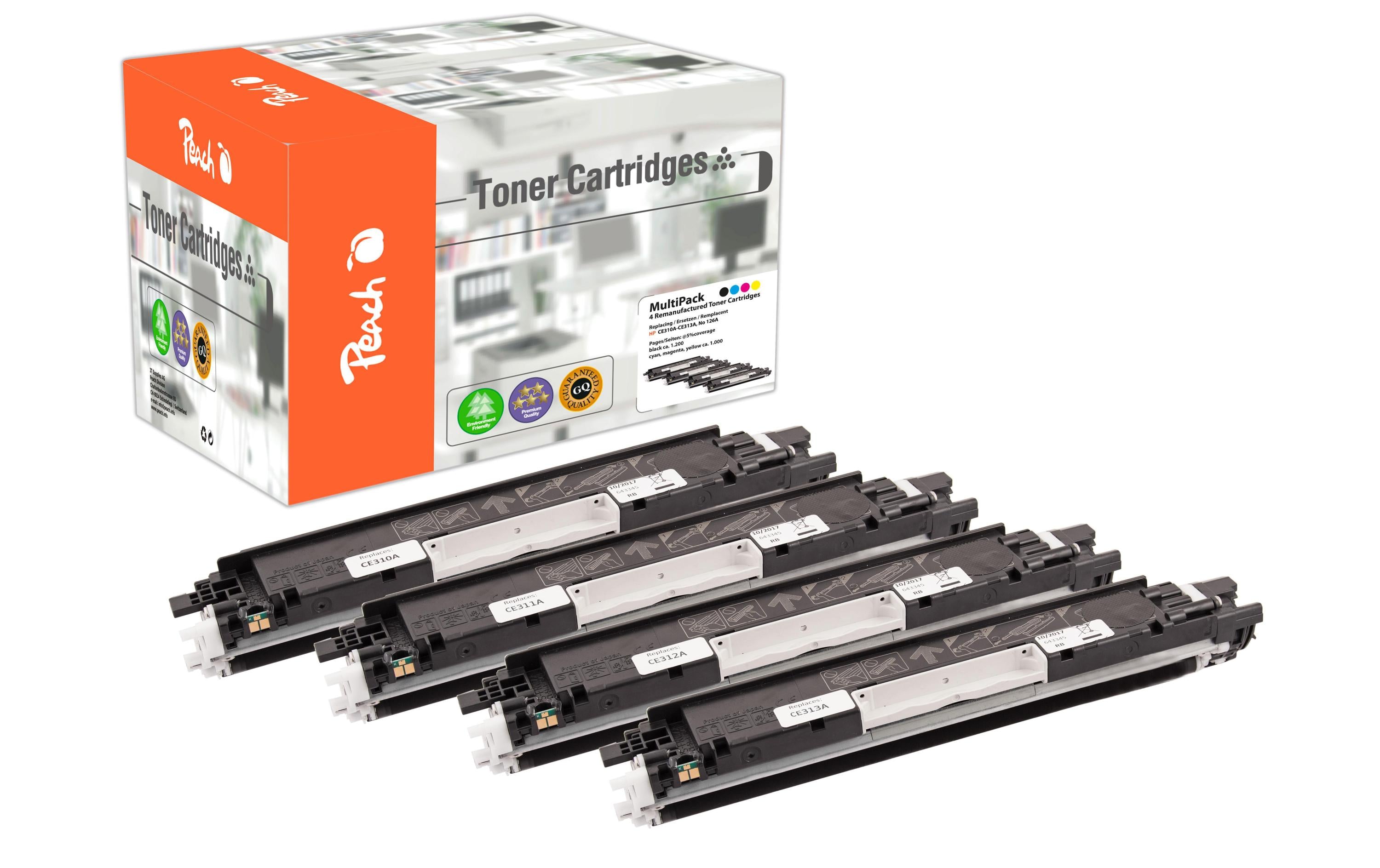 Peach Tonerset HP Nr. 126A (CE31A)