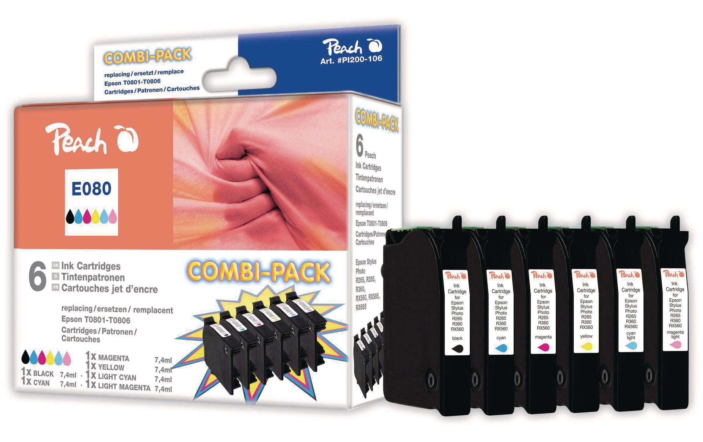 Peach Tinte Epson Combi Pack T0807