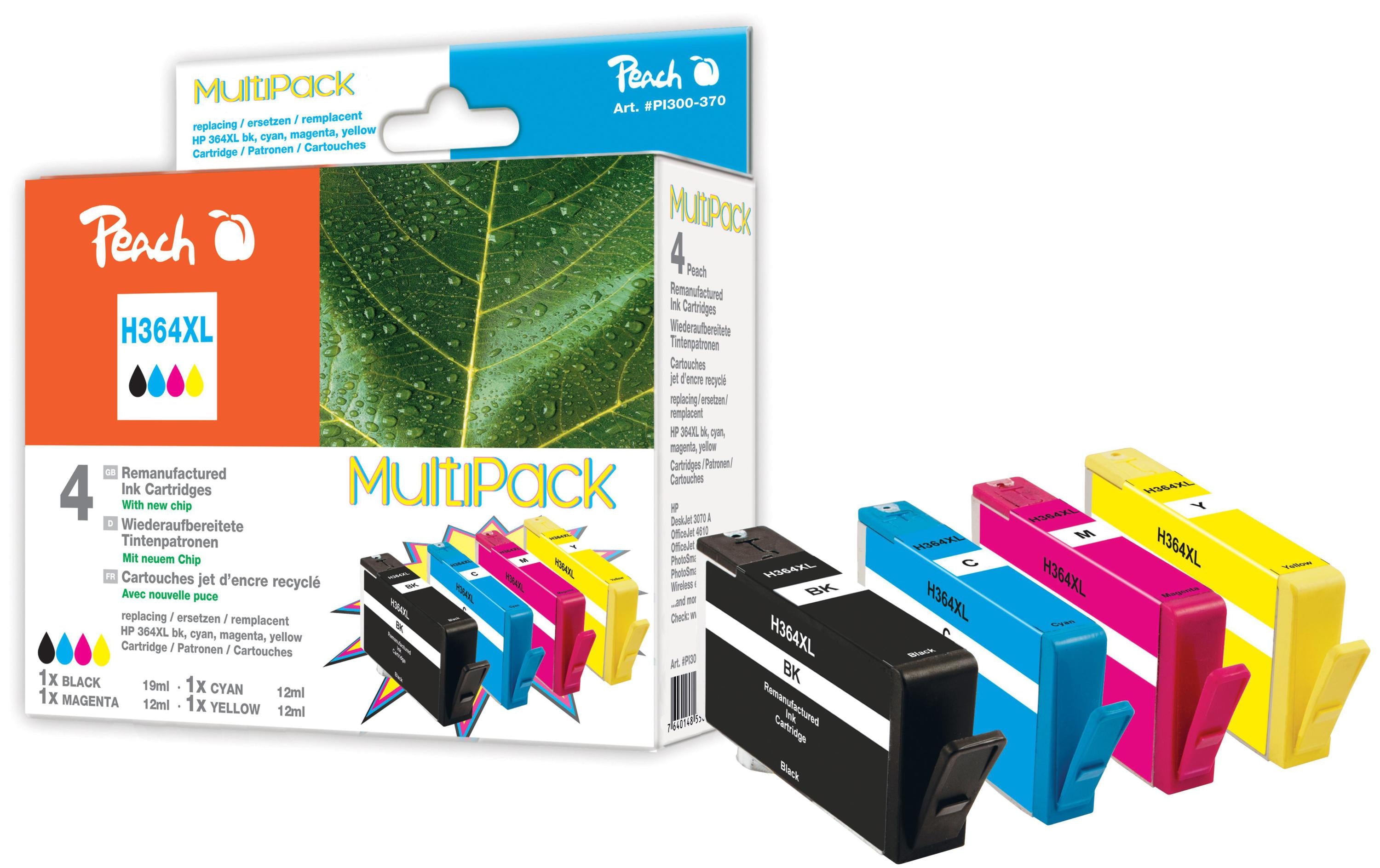 Peach Tinte Combi Pack HP Nr. 364XL