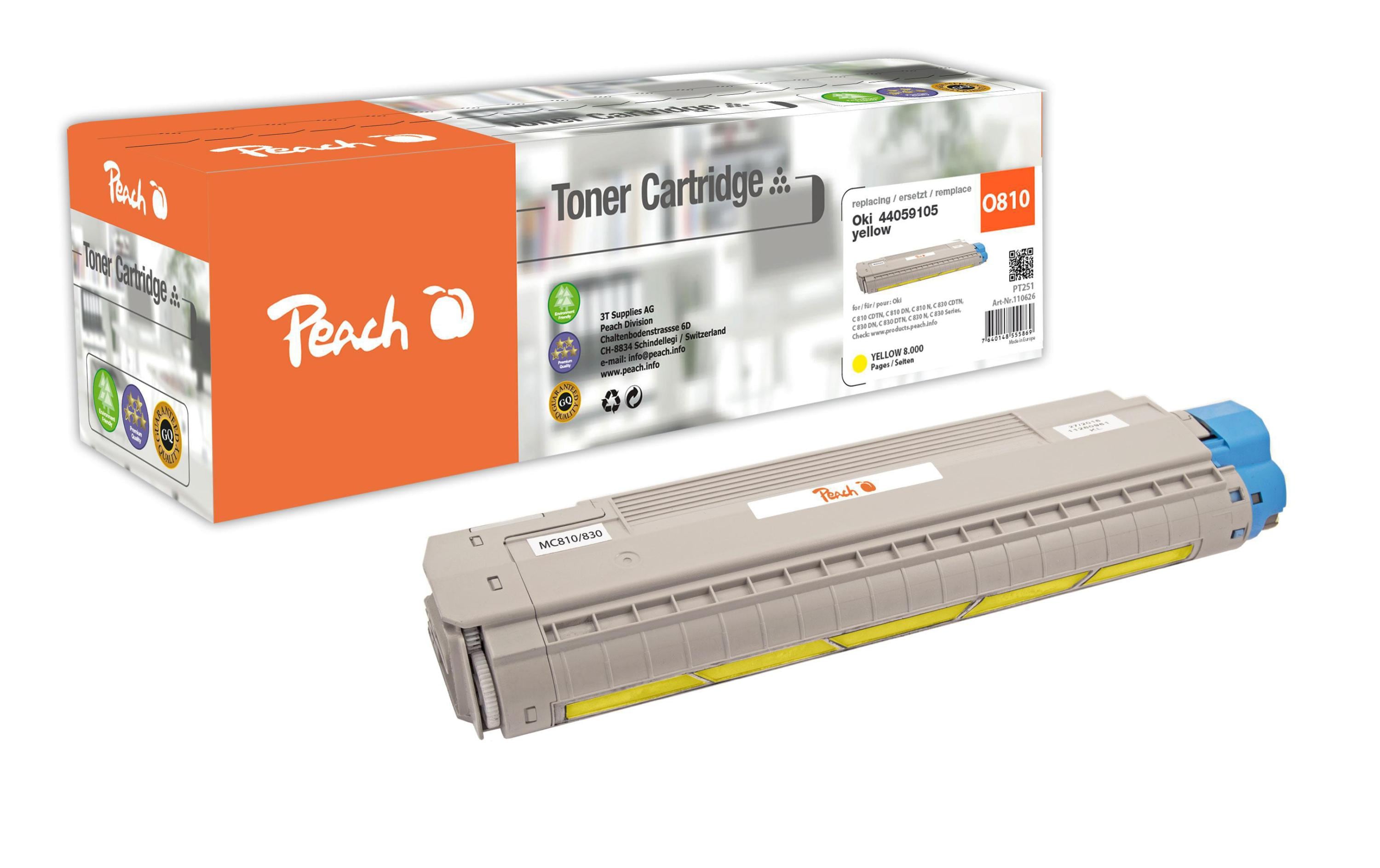 Peach Toner OKI 44059105