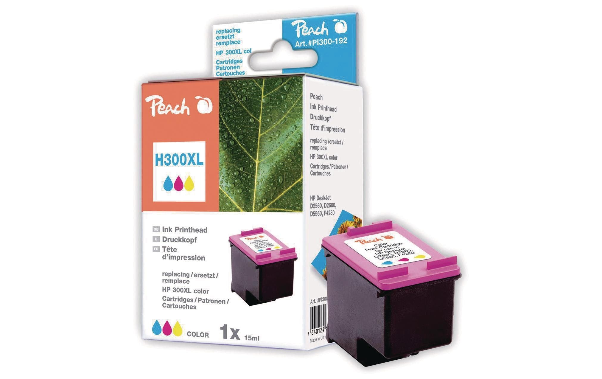 Peach Tinte HP CC644EE Nr. 300XL color