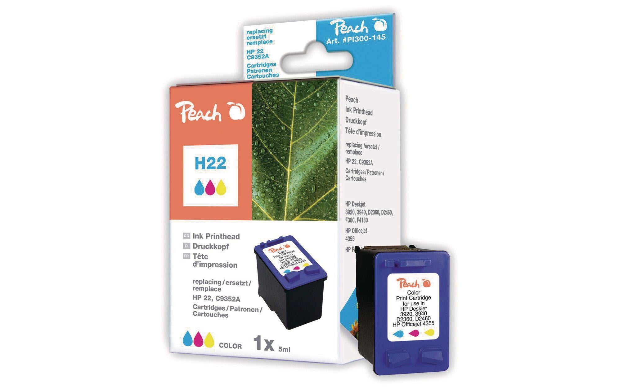 Peach Tinte HP C9352AE Nr. 22XL color