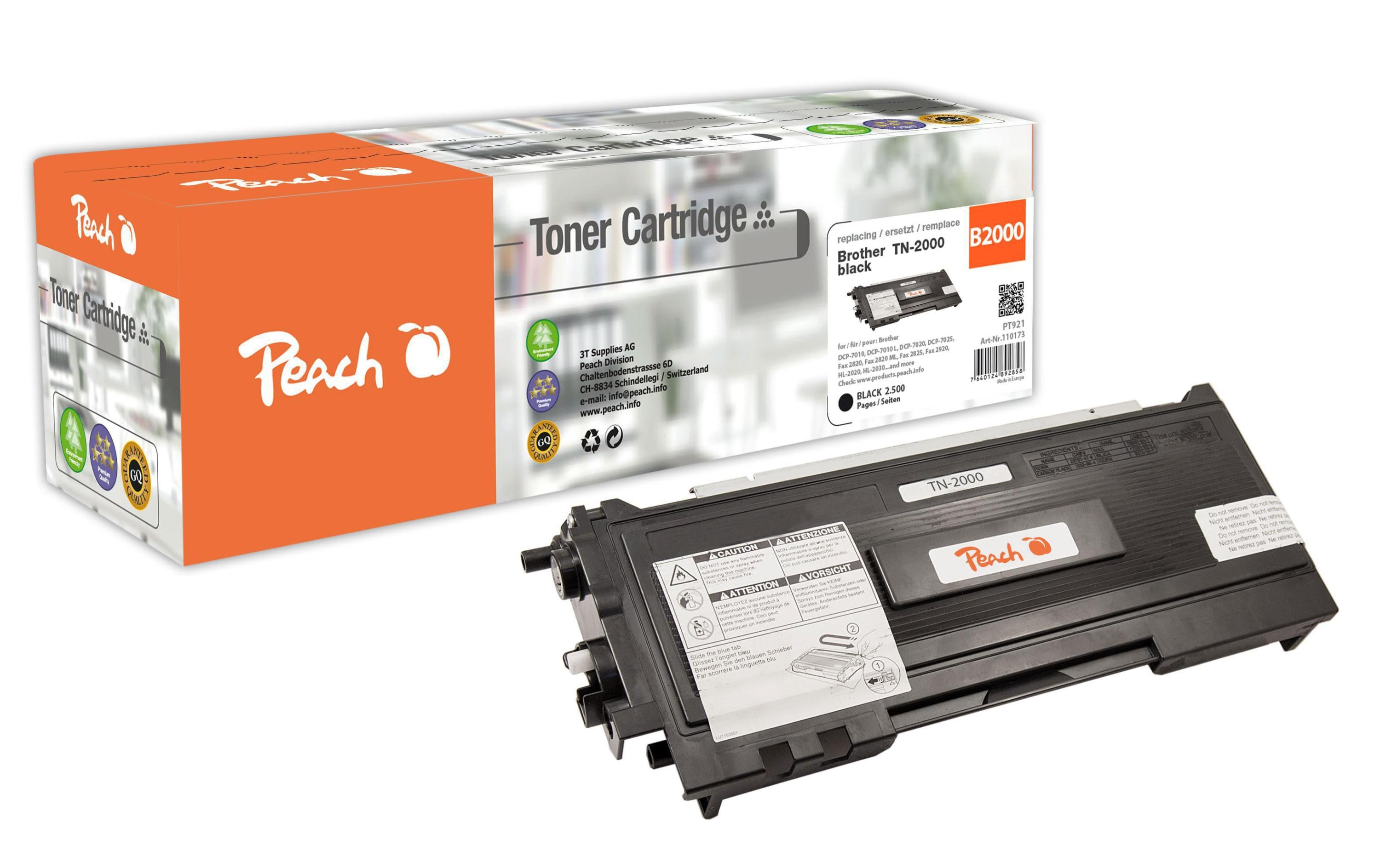 Peach Toner für Brother HL-2030 black