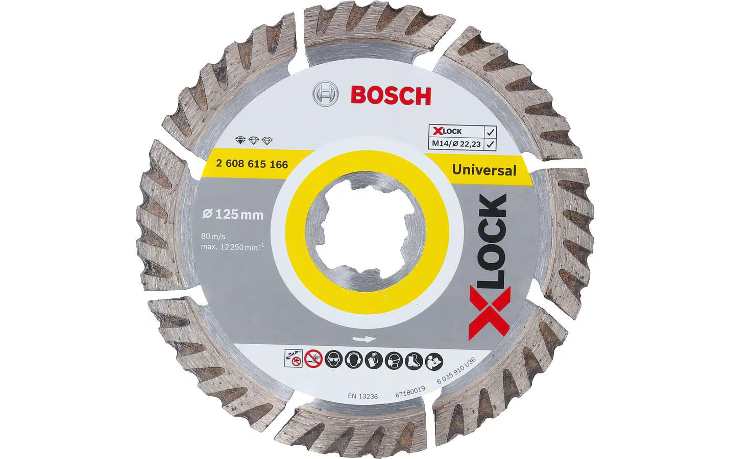 BOSCH X-LOCK Diamanttrennscheibe 125 mm