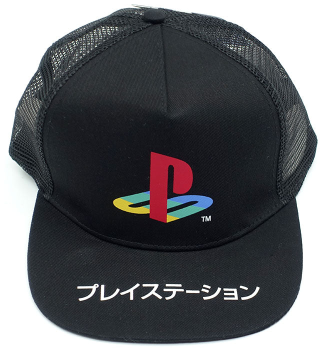 Cap PlayStation Katakana Logo Black 54cm