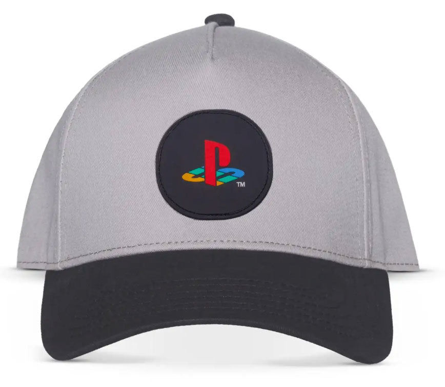 Cap Playstation Round Logo Grey