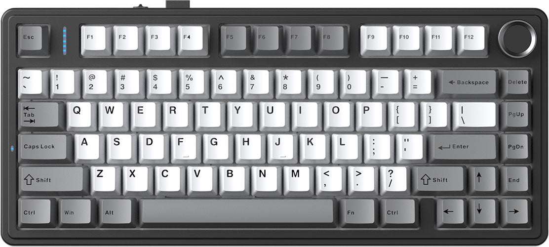 AULA Tastiera Gaming Magnetica F75 HE Black + Grey ANSI US