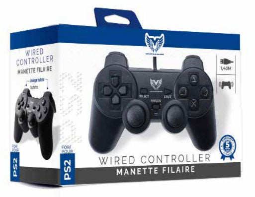 FREAKS PS2 Controller Wired Nero V2