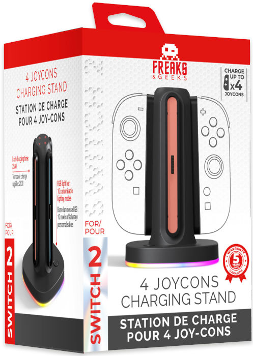 FREAKS SWITCH 2 Dock Di Ricarica per 4 Joy-Con
