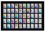 Cornice Esposizione Trading Card Nera 50 Posti