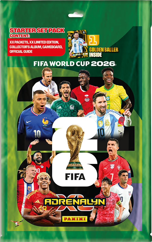 PANINI Calciatori Adrenalyn World Cup 26 Starter Pack