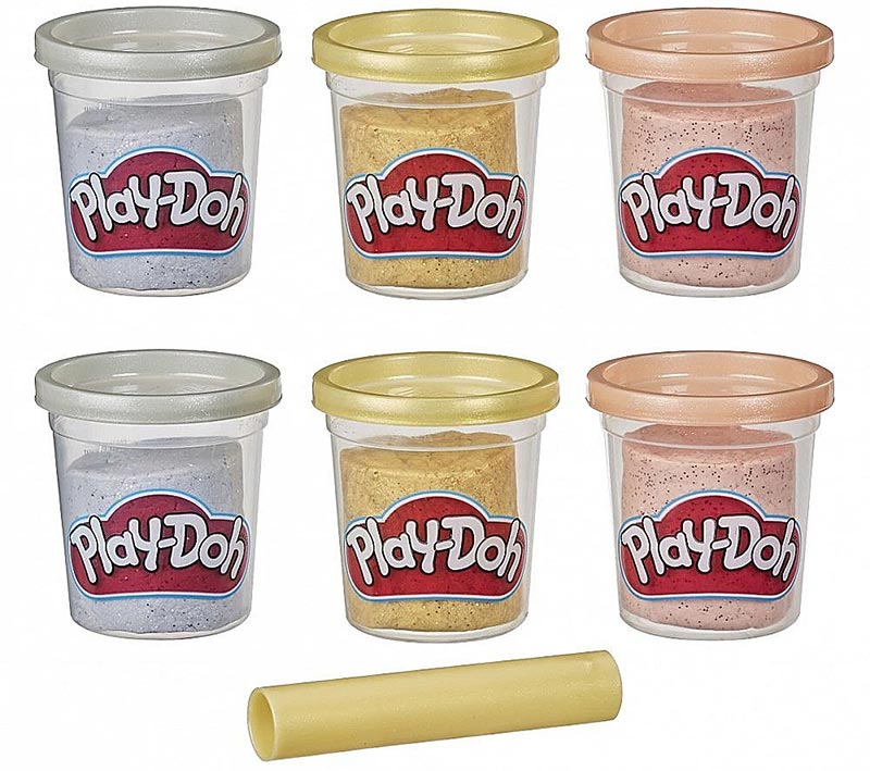 Play-Doh Vasetti Colori Metallici
