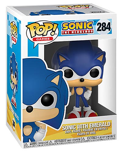 FUNKO POP Sonic the Hedgehog Sonic w/Emerald 284