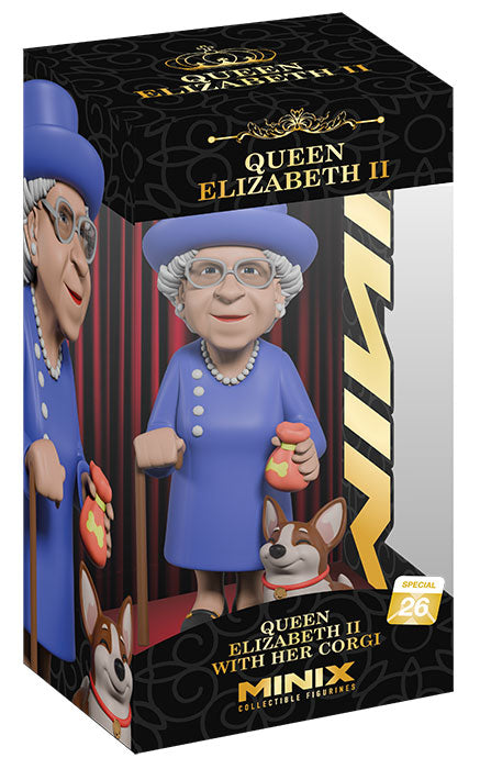 MINIX Queen Elizabeth II w/Corgi