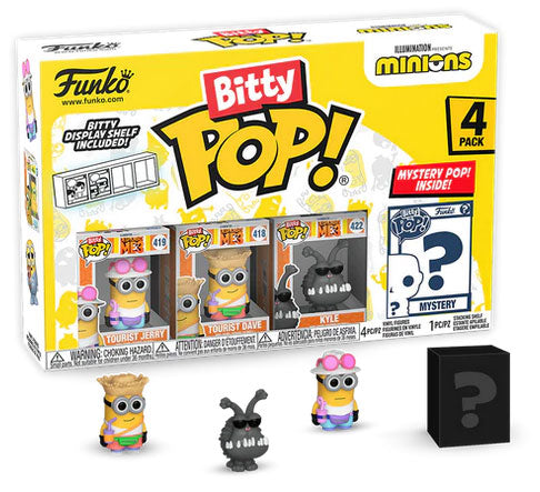 FUNKO BITTY POP 4 Pack Minions Tourist Jerry