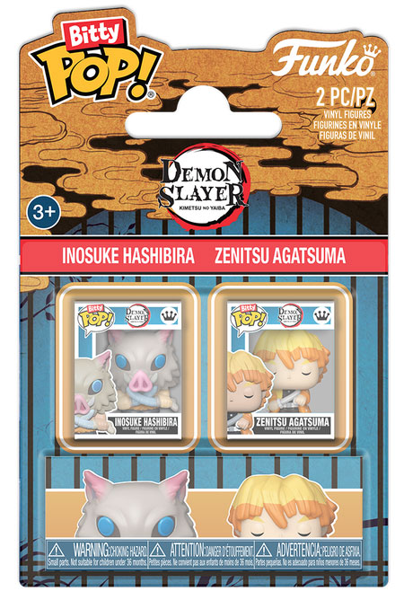 FUNKO BITTY POP 2 Pack Demon Slayer Inosuke & Zenitsu