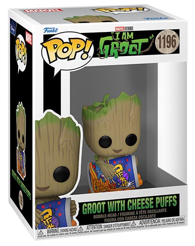 FUNKO POP I Am Groot Groot w/Cheese Puffs Bobble 1196