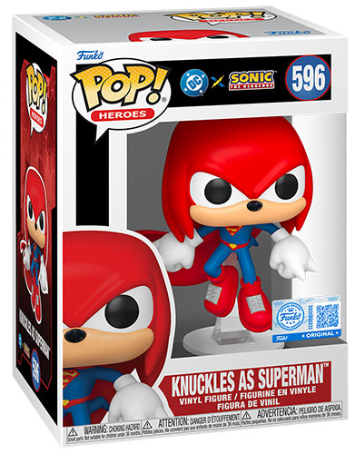 FUNKO POP Sonic x Justice League Knuckles as Superman 596
