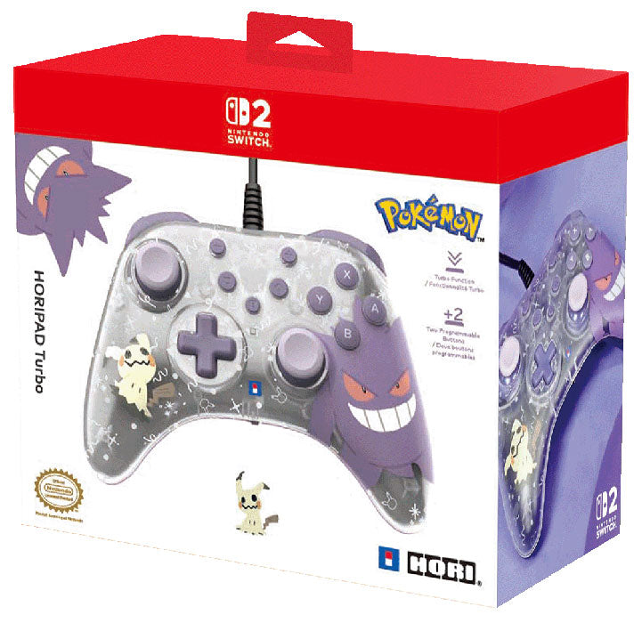 HORI SWITCH 2 Controller Wired Horipad Gengar e Mimikyu