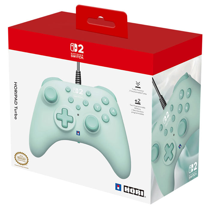 HORI SWITCH 2 Controller Wired Horipad Turbo Cozy Verde