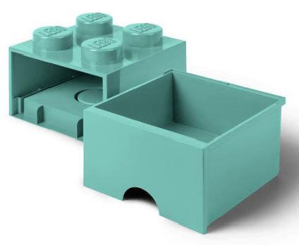 Contenitore LEGO Brick 4 Cassetto Azzuro