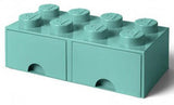 Contenitore LEGO Brick 8 Cassetto Azzurro