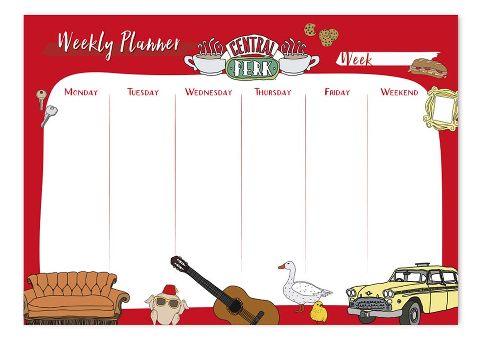 Planner A4 da Scrivania Friends