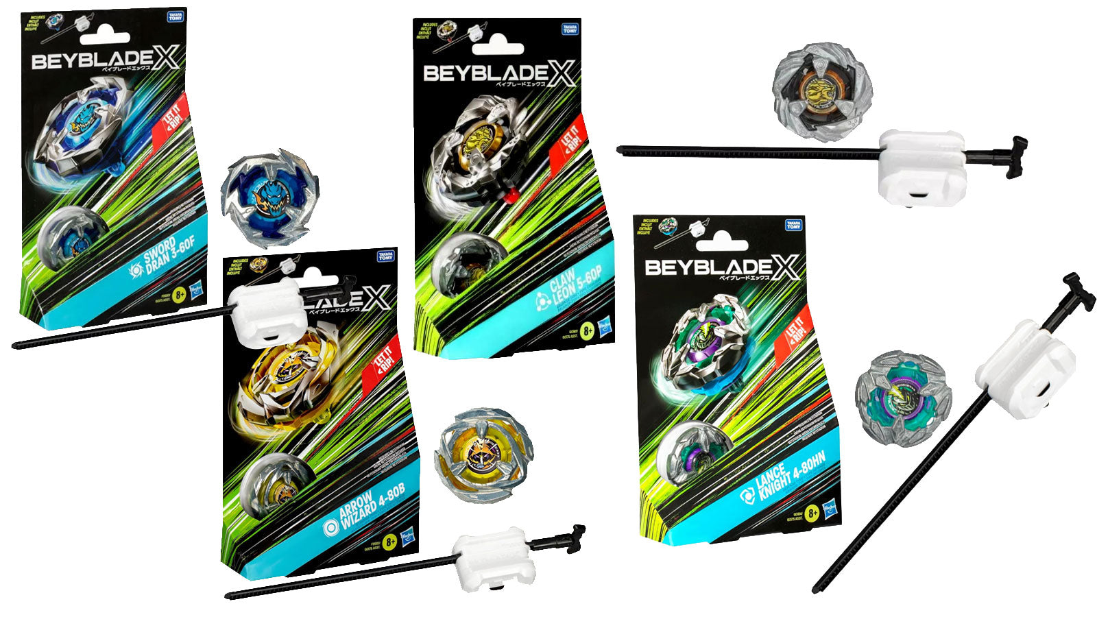 Beyblade X Starter Pack Top con Lanciatore 1pz Assortimento