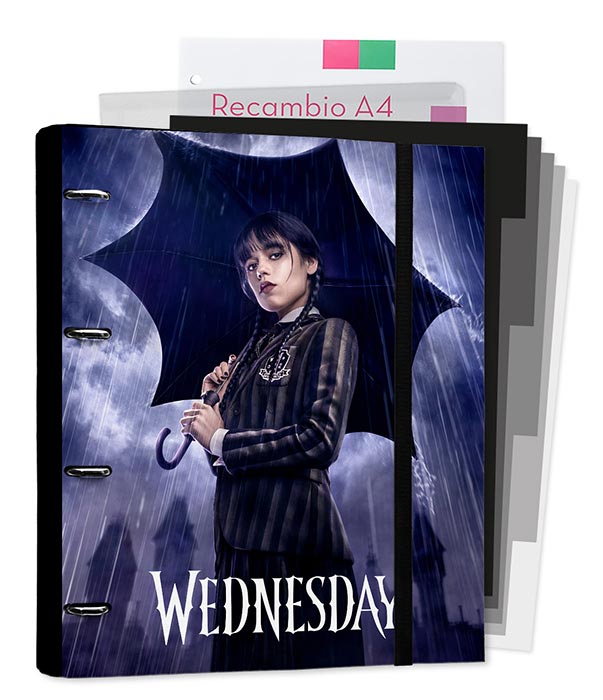 Raccoglitore ad Anelli A4 Wednesday