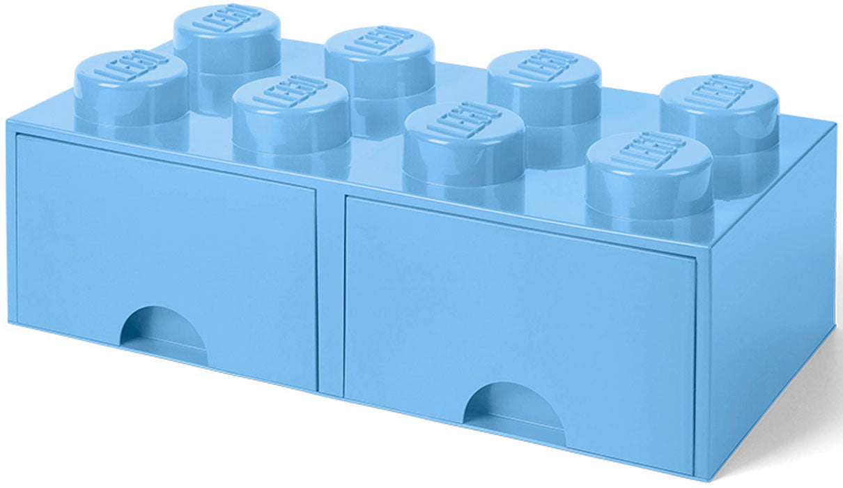 Contenitore LEGO Brick 8 Cassetto Azzurro