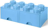 Contenitore LEGO Brick 8 Cassetto Azzurro