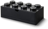 Contenitore Scrivania LEGO Brick 8 Nero