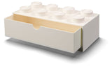 Contenitore Scrivania LEGO Brick 8 Bianco