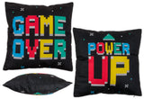 Cuscino Retro Game Power Up & Game Over