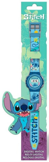 Orologio da Polso Digitale Disney Stitch Blu