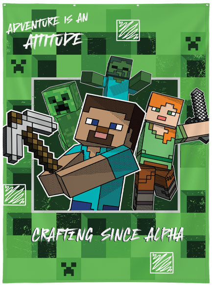 Wall Decor Minecraft Crafting Since Alpha 125x85cm