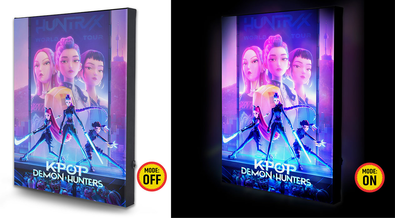 Quadro Retroilluminato KPop Demon Hunters