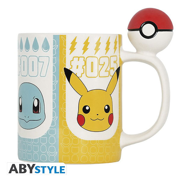 Tazza 3D Pokemon Pokeball Starters