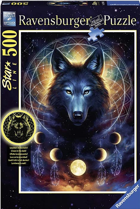 Puzzle 500pz Lupo splendente