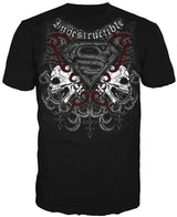 T-Shirt Superman Indistruttibile Nero S