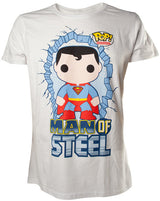 T-Shirt Superman Funko Bianco L