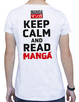 T-Shirt Keep Calm Read Manga Donna M
