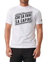MYAGG T-Shirt Chi Sa Fare Sa Capire Bianca XXL