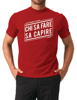 MYAGG T-Shirt Chi Sa Fare Sa Capire Rossa S