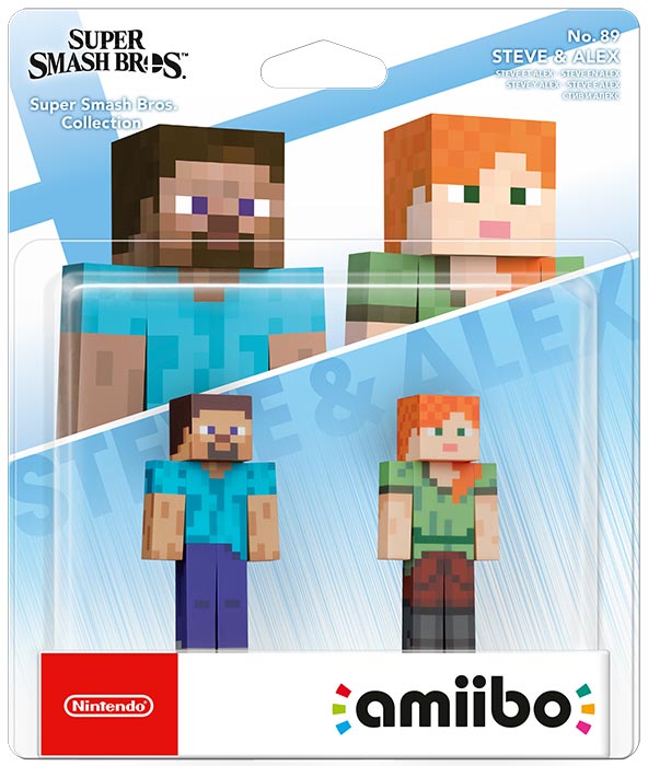 Amiibo Super Smash Bros. Steve e Alex